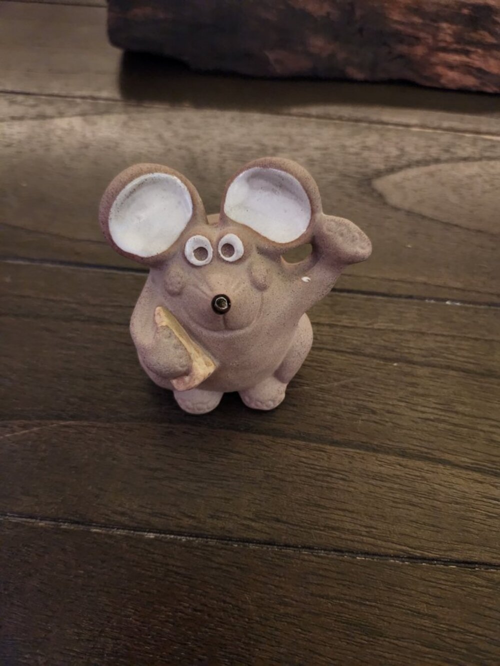 VTG Pottery Craft Maxie Mouse 1970s Clay Menagerie Figurine Made In USA 3.75"